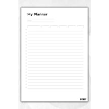 Zamansız Çok Amaçlı Günlük Haftalık Aylık Planlayıcı - A5 Ebat Yapılacaklar - 50 Yaprak - Planner - 1396 Çok Renkli