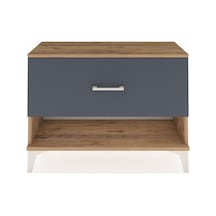 Arges Şifonyer Tek Çekmeceli 88x30x64 Çam-antrasit Atlas Çam