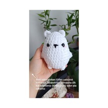 Amigurumi Beyaz Kutup Ayısı Peluş Oyun Arkadaşı