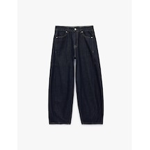 Koton Normal Bel Pamuklu Cepli Balon Fit Barrel Denim Pantolon - Barrel Jeans Raw 7wal40288md 63x
