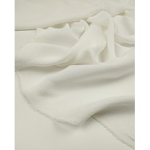 Ekru İnce Pamuk Viskon Dokuma Kumaş Jakarlı Dökümlü Elbiselik & Gömleklik 150x160cm-11637