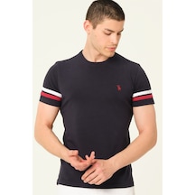 T8589 Dewberry Erkek T-shırt-lacivert Lacivert