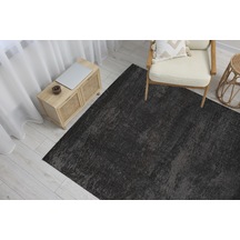 Dream Color Antrasit Yumuşak Yüzeyli Kaymaz Makinede Yıkanabilir Halı Renkli