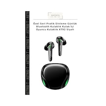 Özel Seri Pratik Dinleme Günlük Bluetooth Kulaklık Kulak İçi Oyuncu Kulaklık Xt92 Siyah