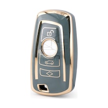 Gma Keys Lüx Bmw 1 3 5 7 Seri X1 X3 X4 X5 F10 F15 F16 F20 F30 F18 F25 M3 M4 Nano Anahtar Kılıfı Gri Gold