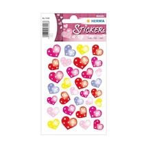 Magic - Etiket - Noktalı Kalpler Çok Renkli