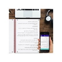 Dayanıklı Sert Kapaklı Spiral Notebook, 70 Çift Taraflı Sayfa Açık Gri