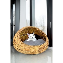 Digithome Hasır Kedi Köpek Yatağı İç Minderli 48 CM