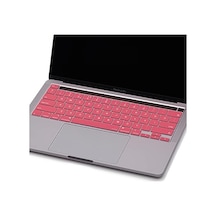 Macbook Pro Türkçe Q Çeviri Klavye Koruyucu Us Ansı Amerikan Düz Enter A2338 M1 M2 A2251 A2289 A2141 Uyumlu Silikon Keyboard Cover Pembe