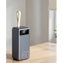 Powerbank 60.000 Mah Hızlı Şarj 4 Çıkışlı Dijital Göstergeli Çok Renkli