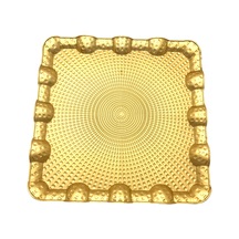 Küçük Kare Gold Sunum Tepsi Plastik 4490