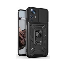 Xiaomi Mi 12t İçin Kılıf Impact Resistant Siyah Mi 12t İle Uyumlu Kılıf - Siyah