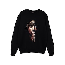 Tupac Shakur Baskılı Sweatshirt