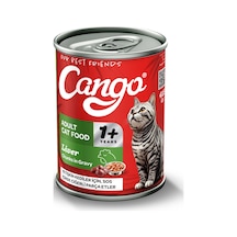 Cango Yetişkin Yaş Kedi Maması Ciğerli 415gr 24lü