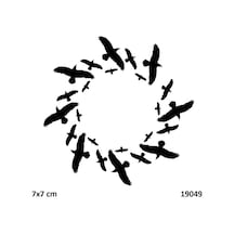 Airbrush Tattoo Sarmal Kuşlar Yapışkanlı Stencil Süsleme Ve Boyama Kalıbı