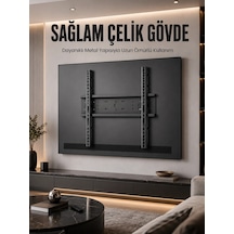 Mey İthalat Büyük Ekran Tv Duvar Askısı 50-95 İnç Dayanıklı Sabit Askı Aparatı Kolay Kurulum