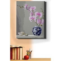 Webstyle Sayılarla Boyama Seti Kasnaklı Orkideler 50 X 65 Cm