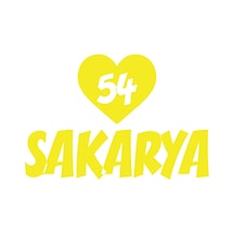Kalpli 54 Sakarya Araba Sticker 17x17 Cm Sarı