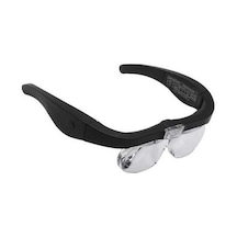 Pazly Usb Şarjlı Led Gözlük Büyüteç, 4 Lens Seçenekli, Kuyumcu Kullanımı İçin, Çok Renkli Multicolor