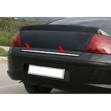 Peugeot 407 Formlu Krom Bagaj Alt Çıtası Paslanmaz Çelik N11.4738