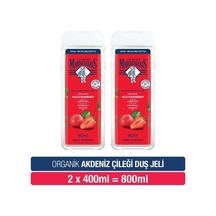 Le Petit Marseillais Duş Jeli Akdeniz Çileği 2x400 Ml Nemlendirici Bitkisel Ph Dengeli Formül Diğer