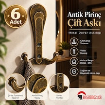 Haskan Lila Portmanto Antik Sarı 6 Adet