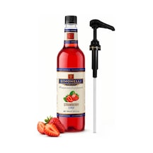 Simonelli Çi̇lek Kahve Şurubu 700 ML + Pompa