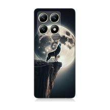 Xiaomi 14t Uyumlu Kurt Ve Ay  Desenli Silikon Kılıf