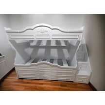 Nice Tamamı Mdf Lake Boyalı Yavrulu 3 Lü Ranza B