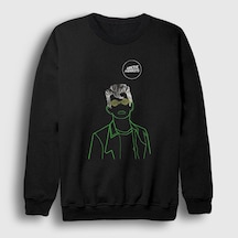 Presmono Unisex Eyes Arctic Monkeys Sweatshirt Siyah