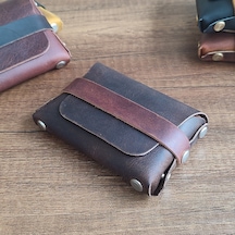 Sumerian Leather Craft Deri Cüzdan Kadın Kahverengi