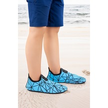 Kiko Kids Prizma Havuz Plaj Erkek Çocuk Deniz Ayakkabısı 7515 Mavi - Siyah Mavi - Siyah