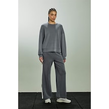 Defacto Wıde Leg Cepli Geniş Paça Uzun Modal Sporcu Pantolon F8360ax26spgr463 Gri-gr463