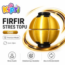 Spinner Ball Rulmanlı Fırfır Stres Topu Bas-çevir 3d Baskı Fidget Oyuncak - Gold