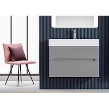 Orka Malta 80 Alt Modül + Lavabo Mat Gri Diğer