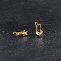 Goldkupe 14 Ayar Altın Çiçek J Küpe 1,16 Gr-2500