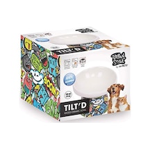 M-pets Urban Style Seramik Kedi Mama Ve Su Kabı Color Mix 150 Ml 10,5x10,6x8 Cm 244-51022.01