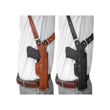 Savage Dik Kapalı Koltuk Altı Tabanca Kılıfı F92 Beretta - Siyah