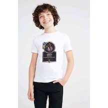 Tshirthane Arresto Veloz Baskılı Unisex Çocuk Beyaz T-Shirt