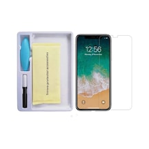Ally Apple Uyumlu iPhone 11 Pro Max/ Xs Max Full Liquid+uv Işık 3d Kırılmaz Cam Ekran Koruyucu- 1903 - Renk: Siyah