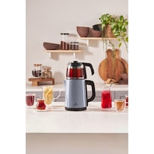 Karaca Tea Glass 2 in 1  Çelik Çay Makinesi ve Kettle