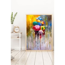 Huhuli Ahşap Çerçeveli Minimalist Tablo