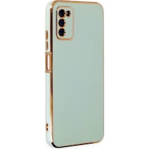 Newface Samsung Uyumlu Galaxy A03s Kılıf Volet Silikon - Açık Yeşil Açık Yeşil
