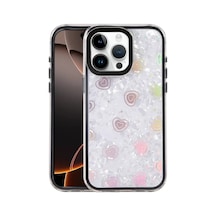 Newface Apple iPhone Uyumlu 14 Pro Max Lumi Desenli Kapak - Siyah Şeffaf Diğer