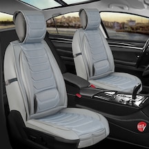 Alfa Romeo Spider Uyumlu Lüx Deri Oto Koltuk Kılıfı Ön/arka Set Gri Fresh