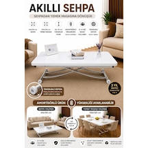 Juppo Üst Tabla Mdf Beyaz Oval Köşe Alt Krom İçe K