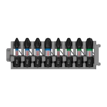 Professional Accessories 8tlg. Schrauber Bit Set Kreuzschlitz Impact Control, Ph/pz Bits, Länge 25 Mm, Pick And Click