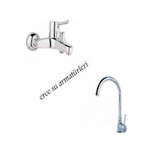 Delta Evye ve Banyo Bataryası Krom