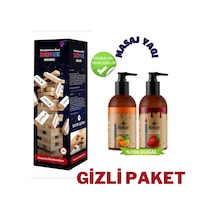 Rekze Erotik Denge Oyunu - 120ml Çilekli Ve Naturel Masaj Yağı Seti No:2