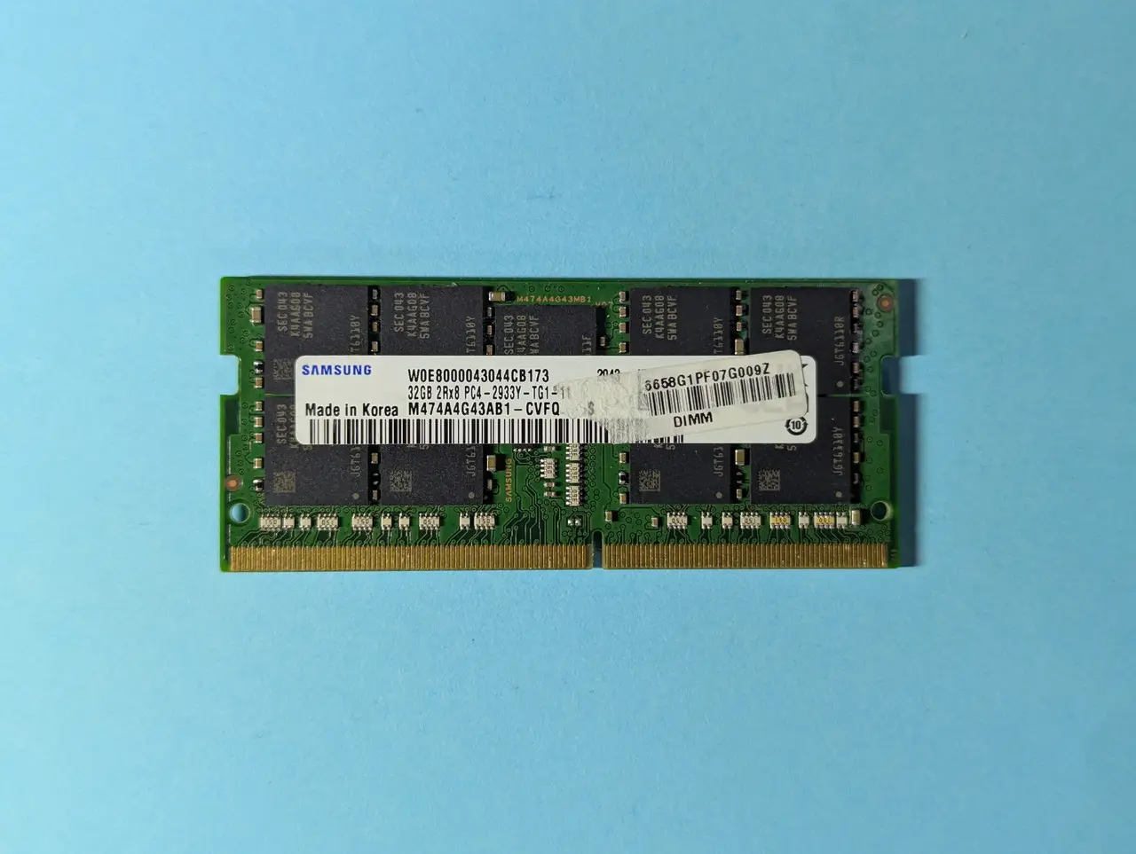 Samsung M474a4g43ab1-cvf 32gb Ram Ddr4 2933mhz Pc4-23400 Ecc Sodımm 2rx8 Server Memory
